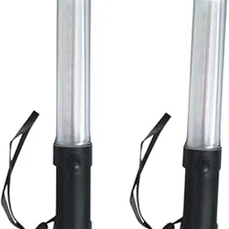 Traffic Baton Light Stick Road Safety Emergency Sign Waterproof Flashing Led Car Reflector Light| Traffic Signal Light || Safety Rod Stick Self Defense|| 28 CM (Red,Green)|| Pack of 2-picture-26