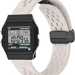 W-218H Watch Band, Lamshaw 18mm, 22mm Quick Release Breathable Silicone Replacemet Band Straps Compatible for Casio W-217H, W-218H, W-219H, F-91W, A158WA, A168WA, A700W-1, A700WM-9, A100WE-1, A100WEPC-image-28