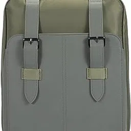 hoi polloi JYM 11L Slim Laptop Backpack for Men & Women | Stylish Office Bag for 16 Inch Laptops | Water-Resistant Work & Travel Backpack with USB Charging Port | Camouflage Green-picture-13