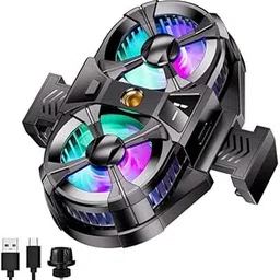 Dual-Fan Radiator 3 Gear Adjustable Phone Digital Display Cooler System Semiconductor Heat Sink With RGB Back Clip Type,Portable Lightweight Phone Radiator with Display Mobile Gaming (DT-01)-picture-31