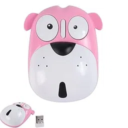 EALEK 2.4G Cute Dog Rechargeable Silent Wireless Mouse - Energy-Saving, Portable, and Compatible (Pink)-picture-28