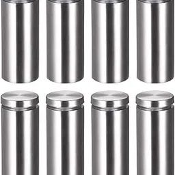 uxcell Glass Standoff Mount Stainless Steel Wall Standoff Holder Advertising Nails 25mm Dia 62mm Length 8 Pcs-image-15