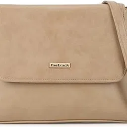 fastrack Structured Sling Bag with Button Closure for Women | Adjustable Sling Straps | Ladies Purse Handbag | Slings for Casual Carry | Trendy Women Handbags image 1