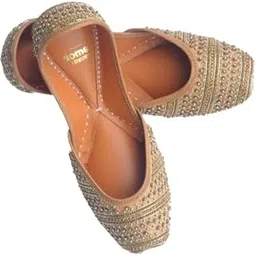 dome Cushioned Hand Made Designer Embroidered Women Mojari Jutti for Women & Girls-picture-23