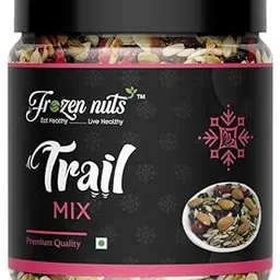 FROZEN NUTS Natural Premium Healthy Trail Mix- 1 KG Jar Pack | Almonds, Cashew, Black Raisins, Green Raisins, Sunflower, Pumpkin Seeds & Flax Seeds | Healthy Mixed Dry Fruits & Nuts-picture-10