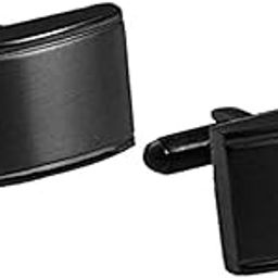 yellow chimes Cufflinks for Men Business/Classical Choice Stainless Steel Black Cufflinks for Men and Boy's-picture-5