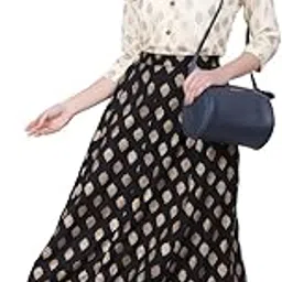 ameena store Women Ethnic Solid Flared Full Length Long Skirt and Top Set for Women & Girls Stylish-picture-36