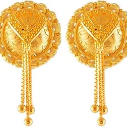 p.c. chandra jewellers 22k (916) Yellow Gold Stud Earrings for Women-picture-26