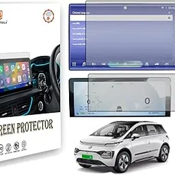 Protectorwala Screen Guard Compatible For MG WINDSOR EV 2024 EXCLUSIVE & ESSENCE 15.6 INCH INFOTAINMENT + 8.8 INCH LCD INSTRUMENT CLUSTER PROTECTOR Display Accessories Combo-picture-26