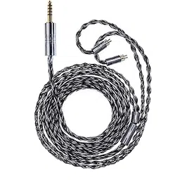 Yongse White Zebra Earphone Re-Cable Upgrade Cable 7N Monocrystalline Copper Silver Plated Lightweight Carbon Fiber Outer + Rhodium Plated Copper Alloy MMCX 0.78 qdc 2pin Ear Mono Hifi Re-cable Sound-picture-12