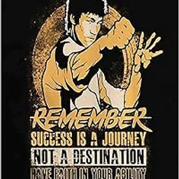 HK PRINTS Bruce Lee Motivational Wall Sticker for Room (45X30 CM, 170 GSM, Multicolour) - Pack of 1-picture-28