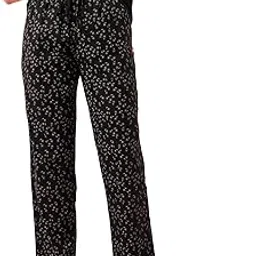 enamor Mid Rise Full Length Adjustable Drawstring Hangout Pant for Women - Relaxed Fit, Combed Cotton - E4A5-picture-42
