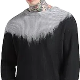 bewakoof Men's Cotton Oversized Fit Sweater | Sweaters for Men Winter Wear-picture-37