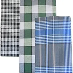 srs Men's Cotton Lungi (Multicolor, 2 m) -Set of 3-picture-11