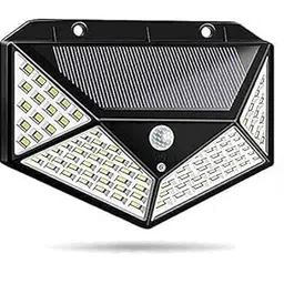 100 LED Solar Wall Light with 5.5V Panel BIS Approved 800mAh Battery 120° Wide Angle Wireless Motion Sensor IP65 Rated Security Lamp for Yard Fence Decor (Pack of 1, Cool White)-picture-14