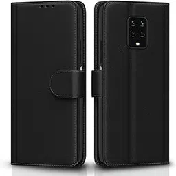 Pikkme Flip Cover Leather Finish | Inside TPU with Card Pockets | Shock Proof | Complete Protection Flip Case for Redmi Note 9 Pro/Note 9 Pro Max/Poco M2 Pro/Redmi Note 10 Lite(Black)-picture-52