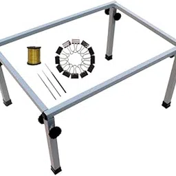 Prabhas Designs - Box Type Aari Stand 24 X 16-inch Size with 3 aari Needles, zari Thread and 12 Clips | Aari Embroidery Stand | Alternative for Hoops-image-33