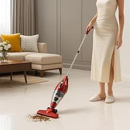PESOMA Vacuum Cleaner for Home - Wet and Dry Suction Cleaner for Home, Handheld Vacuum Cleaner for Sofa, Clean Under Bed Stick & Upright 600 W 15KPA Suction Hepa Filter Extendable Handle Tool-8109A image 1
