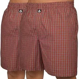 vip Striker Men's 100% Relaxed Fit Cotton Printed Boxer Shorts with Side Pockets-picture-23