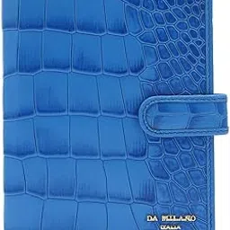 da milano Genuine Leather Blue Unisex Passport Case (10042)-picture-42