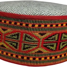 the traditional house Unisex Woolen Kullu Cap (Pack of 1) (FA0061_Broad Pattern Small_Free Size) Multicolour-picture-49
