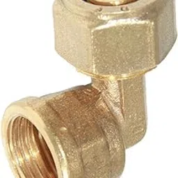 CALANDIS Aluminum Compression Composite Pipe Female Elbow Fittings Brass L18x1/2''-picture-53