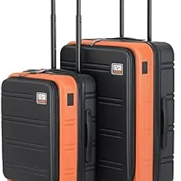 urban jungle by Safari Hold-All Premium Top-Open Trolley Bag Set of 2, Cabin & Medium Luggage, Hardside Polycarbonate Suitcase with 8 Silent Wheels and TSA Lock (Orange)-picture-12