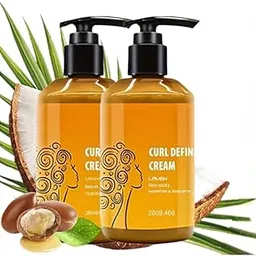 AV Herbal International Hair Curl Cream Defining Oil Curl Defining Cream, Moisturizing and Frizz Control, Sulfate and Paraben Free, for Dry Hair 280ml (PACK OF 2, Fresh)-image-39