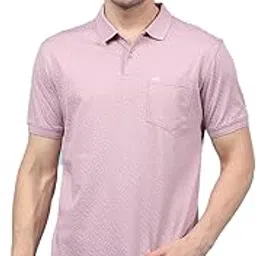 crimsoune club Men's Purple Printed 100% Cotton Polo-Neck T-Shirt-picture-16