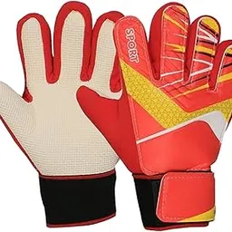 Fashion My Day Goalkeeper Gloves for Adult Professional with Grip Palms Wrist Sports Gloves Red-image-84
