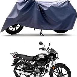 RS ENGLAND - All Season Protection Bike Cover for 2025 Hero Splendor Plus XTEC BS6 Bike Cover with Water-Resistant and Dust Proof Premium 190T Fabric_Entire Grey-picture-18