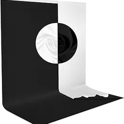HIFFIN 8x12 ft, 2-in-1 White Black Screen Backdrop Reversible Photography Backdrop Background, Chromakey Black Screen White Backdrop for Photoshoot Televison Zoom Live Streaming-picture-31