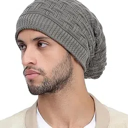 FREECULTR Unisex Premium Beanie Cap for Men Women Skull Slouchy Winter Woolen Knitted Inside Fur Caps (Pack of 1)-picture-51