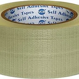 VCR Cross Filament Tape - 45 Meters in Length - 48mm / 2" Width - 1 Roll Per Pack - Strong tape for Packing Heavy Items, Durable in Nature, Used for Heavy Industrial Goods Packing.-picture-32