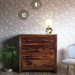 Royal Wood Sheesham Wood Chest of Drawers for Home and Living Room in Provincial Teak Finish-picture-23