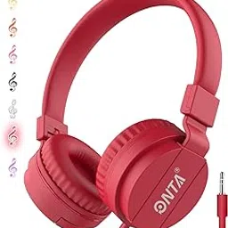 ONTA Kids Headphones for Boys Girls - Child Student Headset Wired Plug Toddler Earphones School Teen on Ear for Ipad | Computer | Smart Phone | Amazon Fire Tablet | Laptop | Plane Travel | Game (red)-picture-42