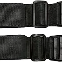 silver bees SilverBees Luggage Straps Pack of 2; Adjustable 1.5 Inch Wide Travel Belts (1.8m & 2.1m) with Buckle Lock for Cabin & Check-in Suitcases, Trolleys, Duffels & Backpacks (Black)-picture-66