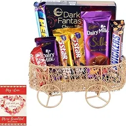 SFU E Com Chocolaty Moments Delight Combo | Valentine Chocolate With Love Greeting Card | Valentine Chocolate Hamper | 696-image-19