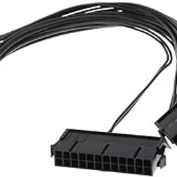 UniQMart Dual PSU Power Supply 24-Pin ATX Motherboard Adapter Cable Electronic Cord-picture-24