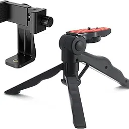 Coku Pistol Tripod Stand with Magic Phone Holder Mini Tripod for Videos, Photos Universal Pistol Grip Tripod Compatible with All Smartphones Portable Phone Stand Tripod with Mobile Holder image 1