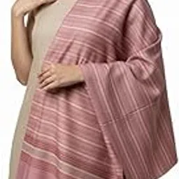 wool artistry Women's Lining Shawl, Rose Pink, Authentic Wool Blend, Size 40x80inch-picture-18
