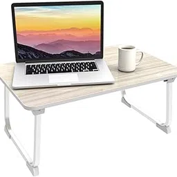 Portronics My Buddy J Portable/Foldable Laptop Table with Laminated MDF Board, Aluminium Legs, Anti-Skid Grip, Supports Upto 17 inch Laptop(Grey)-image-4