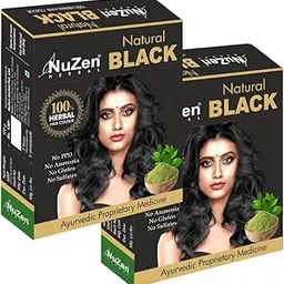 NuZen Herbal Natural Black Henna 100gms (Pack of 2)-picture-21