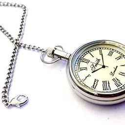 Classic Nickle Smith London Dial - Antique Pocket Gandhi Watch Royal Look Indian Handicraft Gift Item-image-85