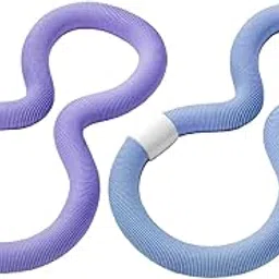 UJEAVETTE Fitness Hoop for Home and Travel Weighted Spring Hoop for Men Women Training Purple-image-28