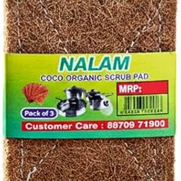 Coconut Scrub & Coir Kitchen Scrubber Pads – Pack of 3 | Eco-Friendly, Biodegradable Dishwashing Scrubbers | Safe for Non-Stick Utensils-image-4