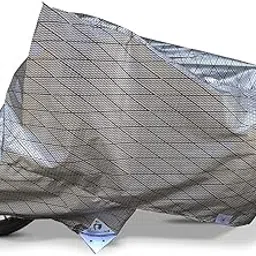 TUFFPAULIN Bike Cover, Standard Size, Silver Color, UV Protection & Water Resistant Dustproof Plastic Bike Body Cover for Two Wheeler, Scooter, Motor Cycle with Carry Bag- No. 1-picture-37