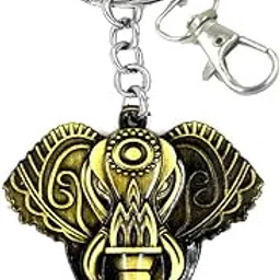 afh Vignaharta Lord Ganesha Face Religious Metal Gifting Hook Key Charm Key Chain-picture-28