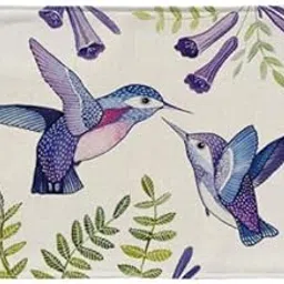 JAZZY PEARLS® 3xBird Pattern Dining Table Mats Drink Coasters Placemats Birds Delighted Meet-image-21