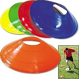 Speed Agility Training Space Soccer Saucer Ground Marker Cone for Football, Cricket, Track and Field Sports Pack of 6-image-94